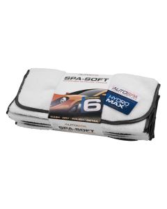 AUTOSPA SPA-SOFT MICROFIBER PACK OF 6 DETAILING TOWELS 45625AS