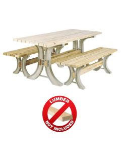 BUILD YOUR OWN 2X4 BASICS ANY SIZE PICNIC TABLE AND BENCH KIT (SAND) - 90182MIE
