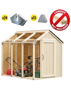 BUILD YOUR OWN 2X4 BASICS ANY SIZE PEAK ROOF SHED KIT 2X4  - 90192MIE
