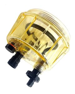 PARKER RACOR FUEL FILTER BOWL ASSEMBLY WITH HEATER AND WATER SENSOR PORT DRK00409