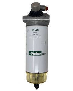 PARKER RACOR FUEL FILTER / WATER SEPARATOR ASSEMBLY WITH WIF WATER SENSOR AND THERMAL VALVE LDP160R20RCR18